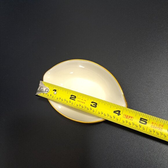 Lenox China Oval Ashtray Nut Dish Cream Gold Trim USA - Picture 2 of 5